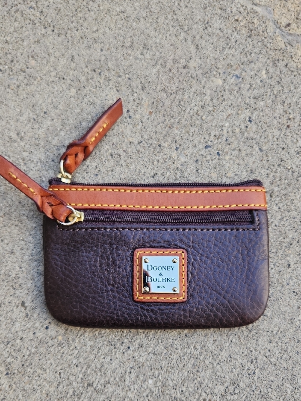 Dooney & Bourke Brown Leather Card Case
